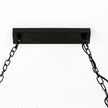 Island Timber & Black 5 Light E27 Pendant
