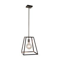 Thumbnail for Southport.30 Brushed Chrome 1 Light E27 Urban Retro Pendant