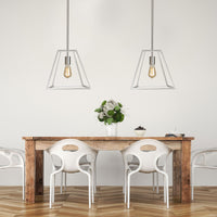 Thumbnail for Southport.30 Brushed Chrome 1 Light E27 Urban Retro Pendant