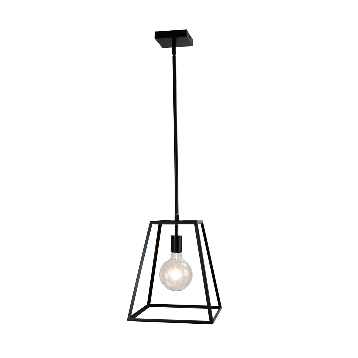 Southport 30 Black 1 Light E27 Urban Retro Pendant