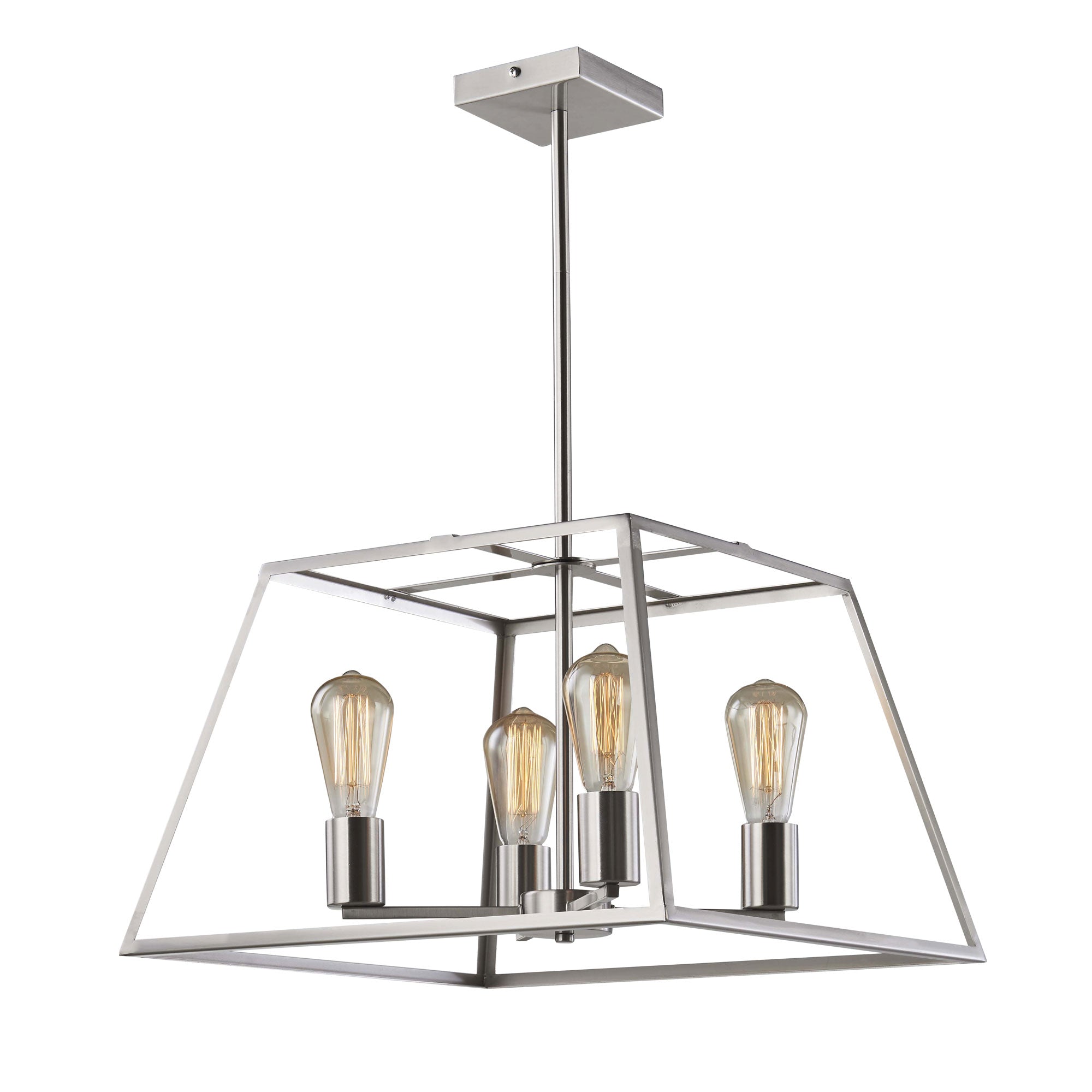 Southport 48 4 Light Urban Retro Pendant Brushed Chrome