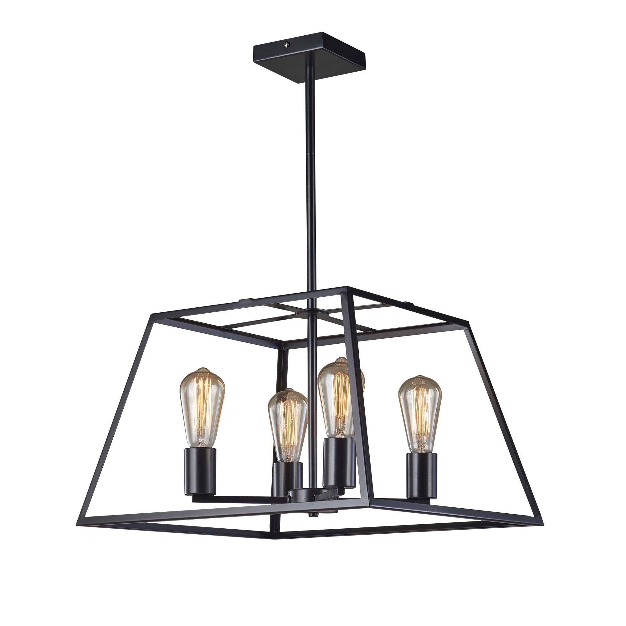 Southport 48 4 Light Urban Retro Pendant Black