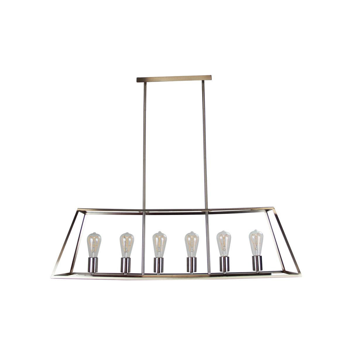 Southport 100 6 Light Urban Retro Pendant Brushed Chrome