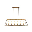 Southport 100 Brushed Chrome 6 Light E27 Urban Retro Pendant