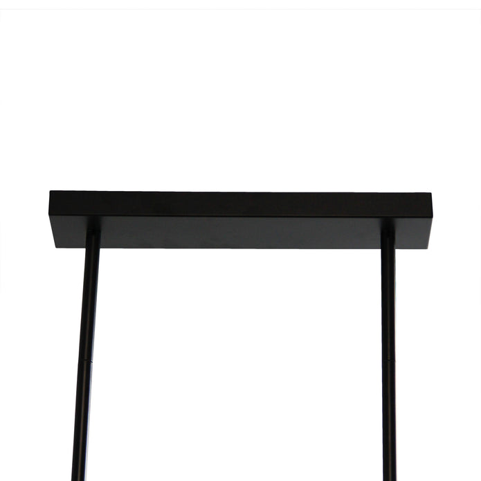 Southport 100 Black 6 Light E27 Urban Retro Pendant