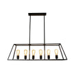 Southport 100 Black 6 Light E27 Urban Retro Pendant