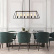 Southport 100 Black 6 Light E27 Urban Retro Pendant