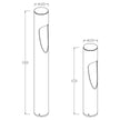 Newland Black 10W 3CCT IP65 IK08 650mm High Path Light