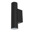 New Bronte LED Up Down Wall Light 2X3W 3/4/6K IP65 Black