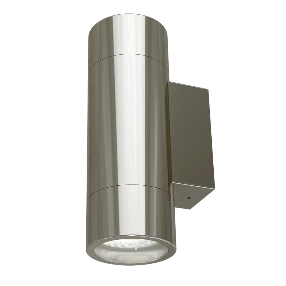 New Bondi Aluminium Stainless 2x4W GU10 3CCT IP65 Up/Down Wall Light