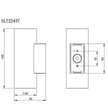 New Bondi II White 2 X 5W 3CCT IP65 Up/Down Wall Light