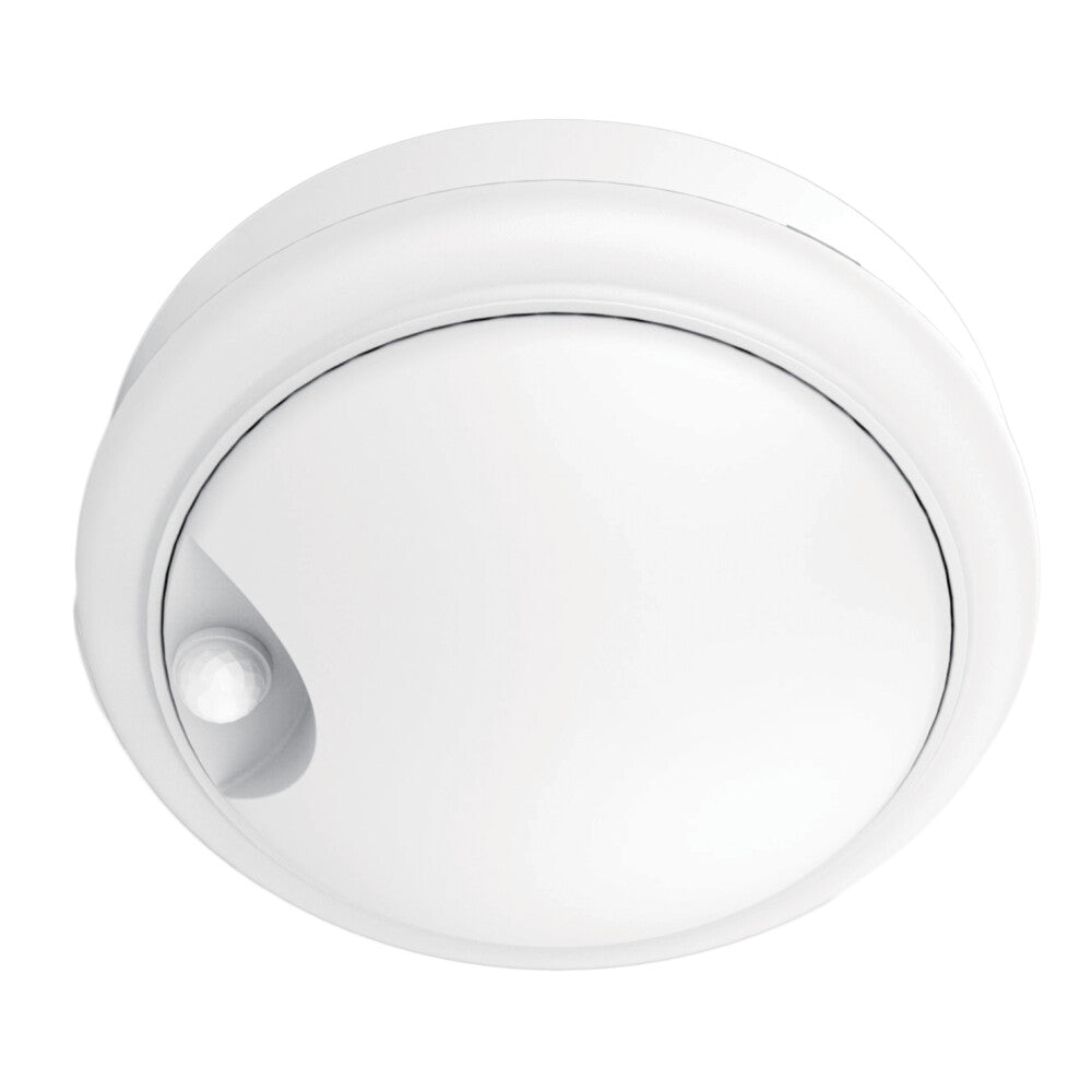 Bunker 15W Round With Sensor IP54 White