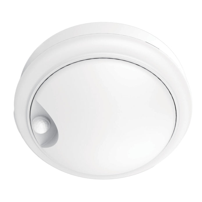 Bunker 15W Round With Sensor IP54 White
