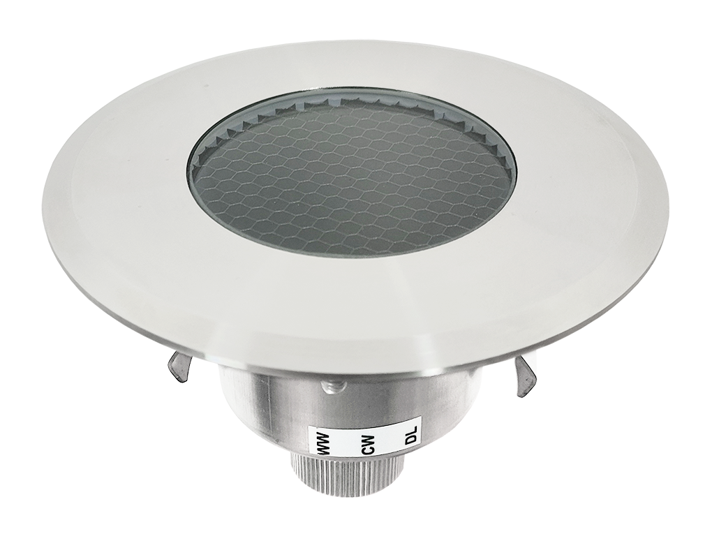 LED Inground Light 4W 12/24V 102mm/D 3/4/5.7K Non-Dimmable 316 Stainless Front & Back IK08