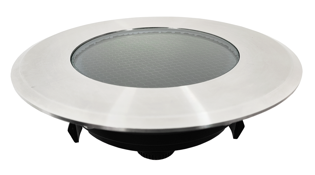 LED Inground Light 8W 12/24VDC 150mm/D 3/4/5.7K Non-Dimmable Stainless Face IK08