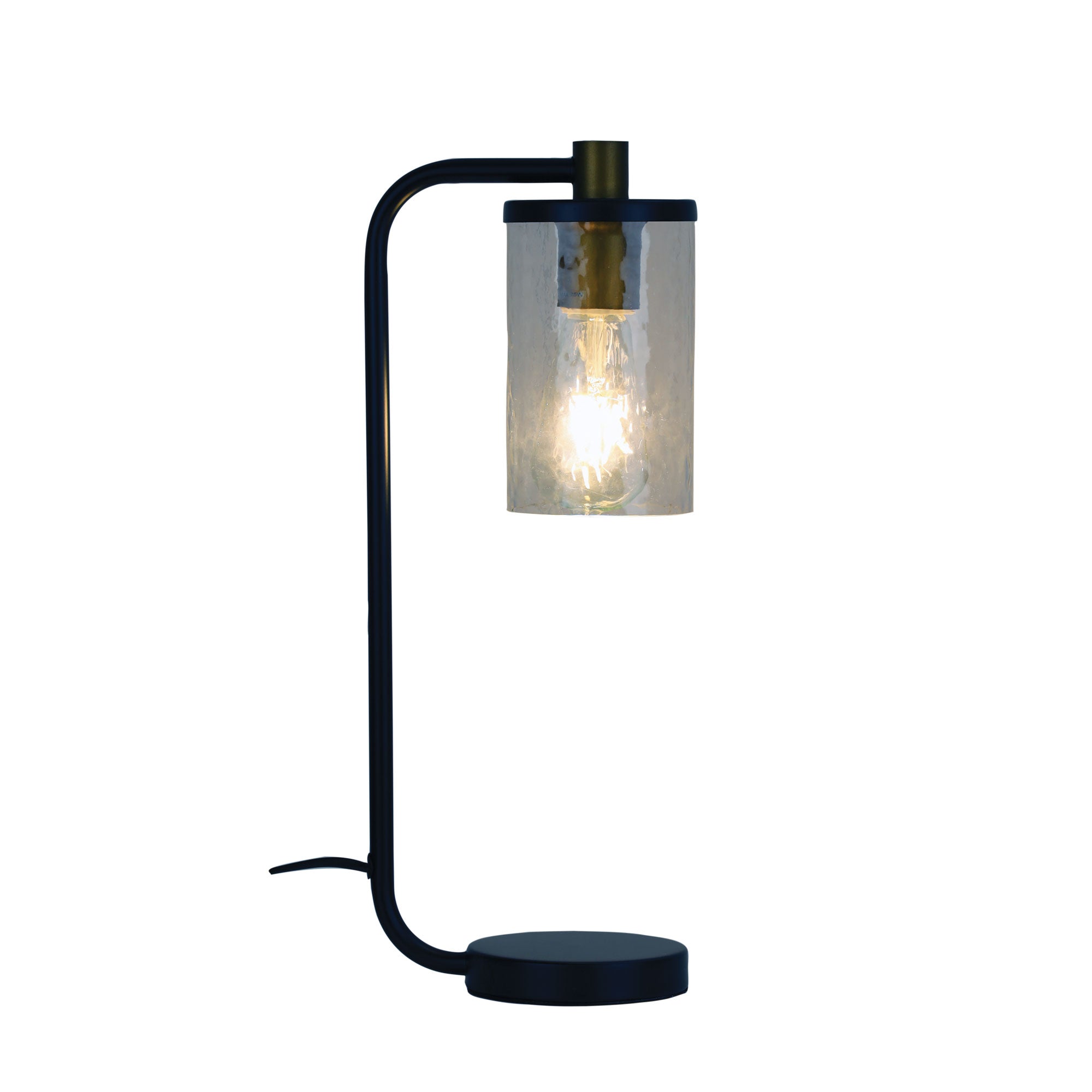 Raymont Black & Aged Brass E27 Table Lamp