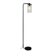 Raymont Black & Aged Brass E27 Floor Lamp