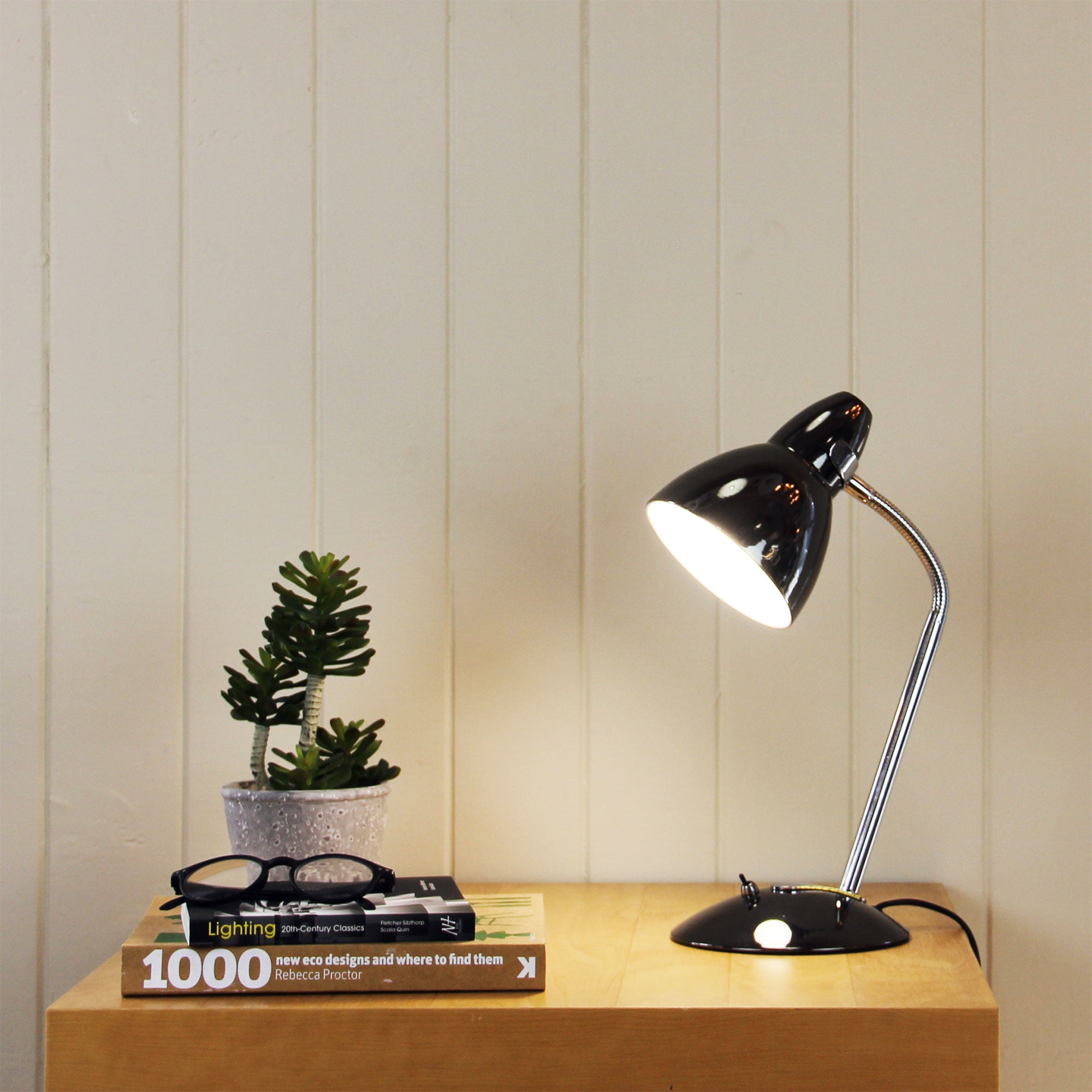 Trax Gunmetal E27 Classic Gooseneck Task Lamp