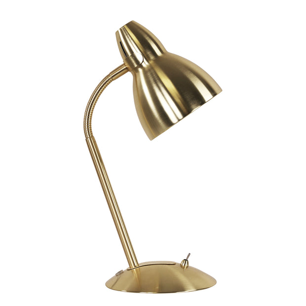 Trax Satin Brass Classic Gooseneck Task Lamp