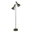 Vespa Mid-Century Twin Floor Lamp Antique Brass