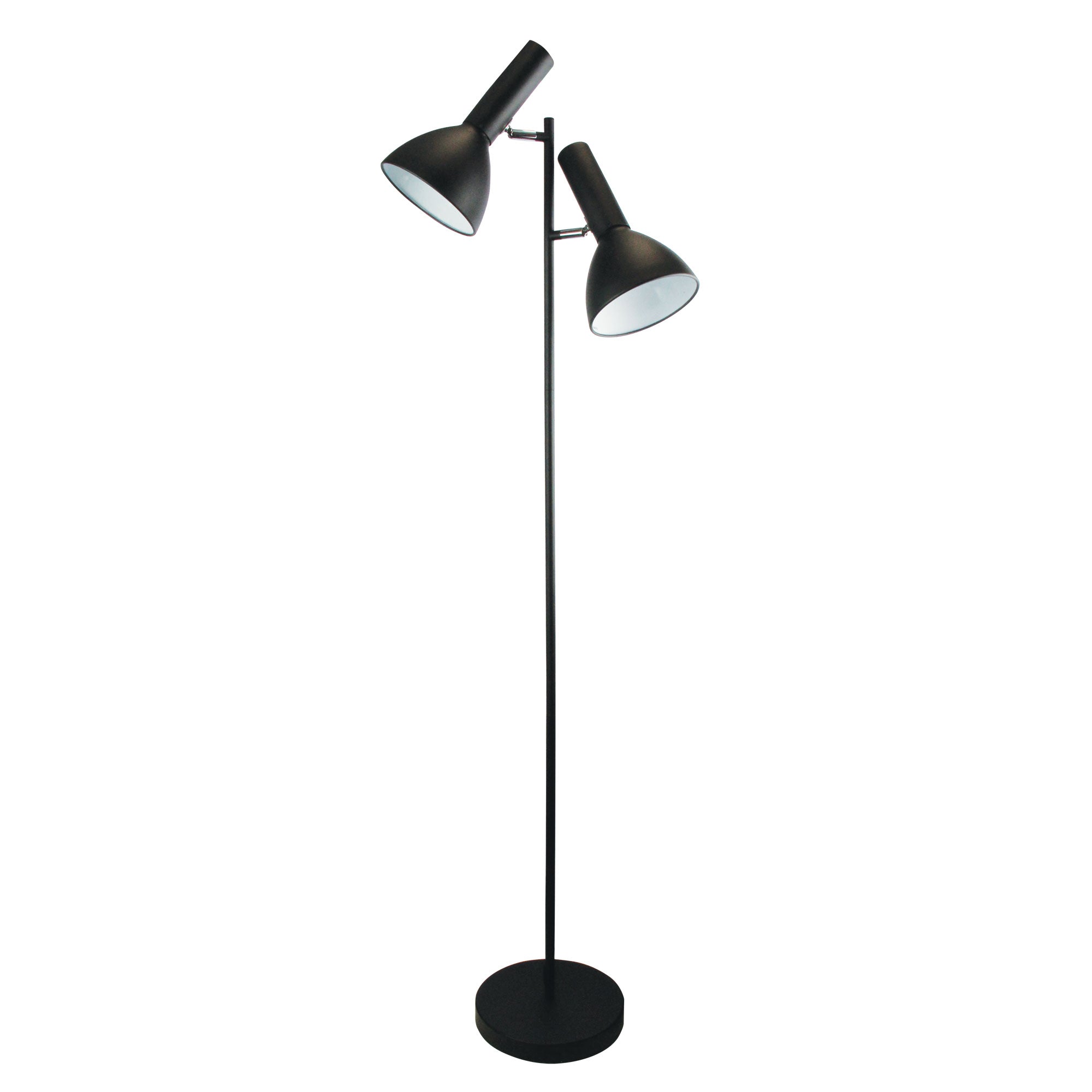Vespa Mid-Century Twin Floor Lamp Black