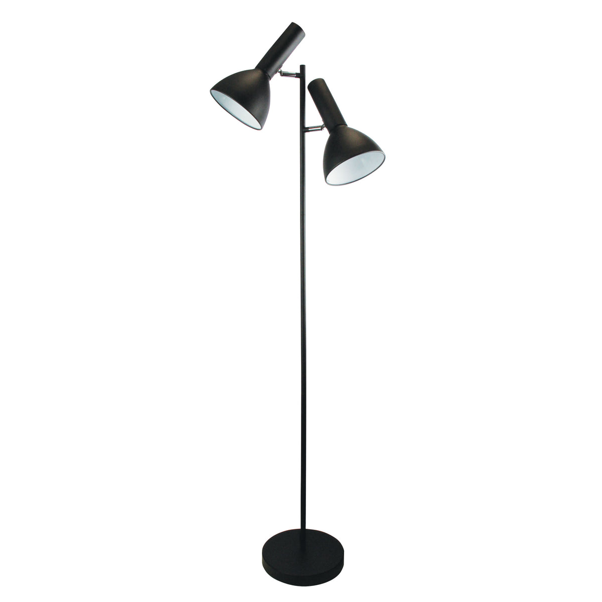 Vespa Mid-Century Twin Floor Lamp Black