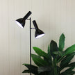 Vespa Black 2 x E27 Mid-Century Twin Floor Lamp