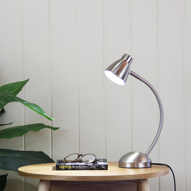 Nex Brushed Chrome GU10 On-Off Touch Lamp