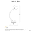 Nex Gunmetal GU10 On-Off Touch Lamp