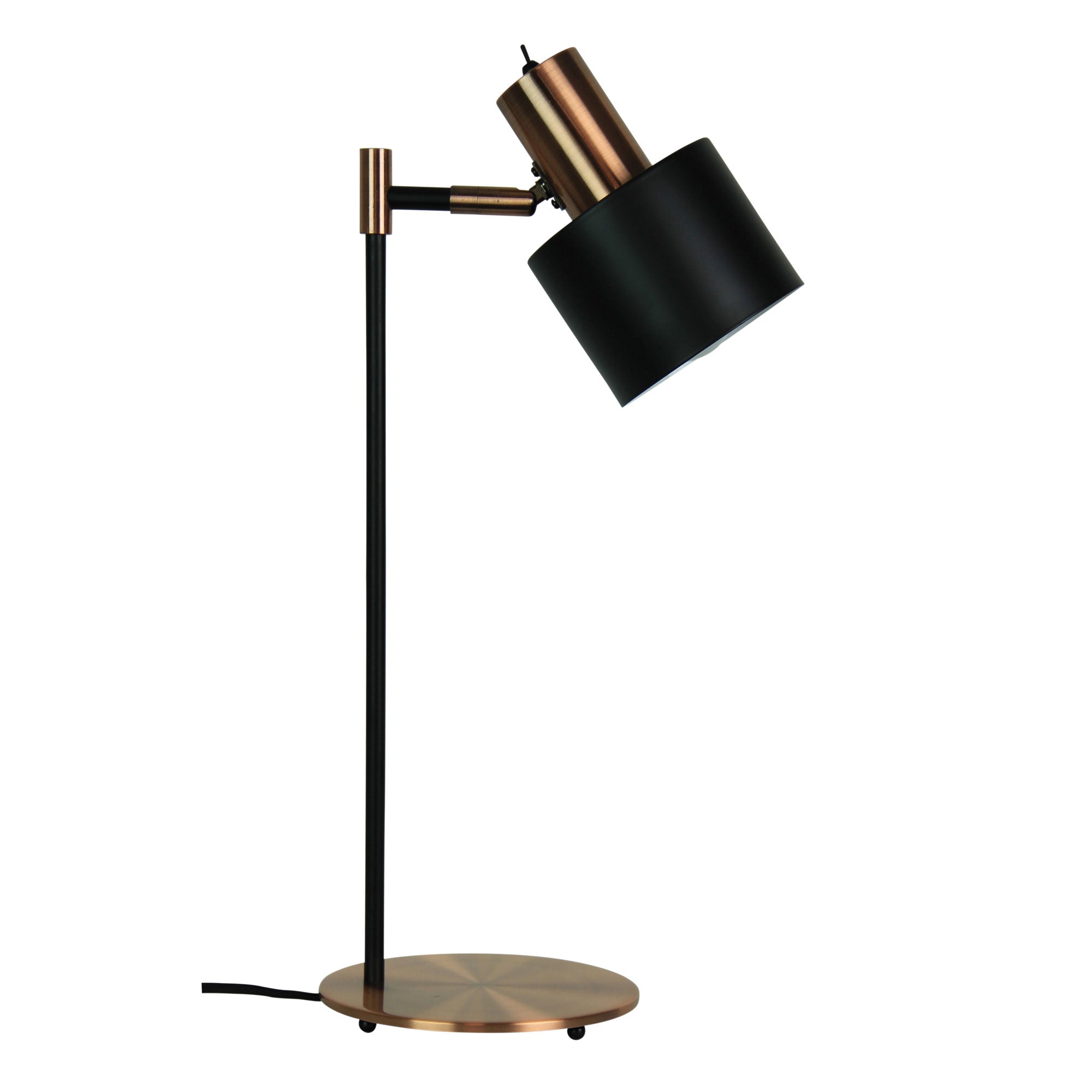 Ari Desk Mid-Century Task Lamp With Brushed Copper