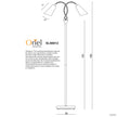 Walt Black & Brushed Chrome Twin Flexible Neck Lamp