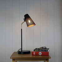 Thumbnail for Perfo Black & Brass Desk Lamp
