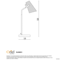 Thumbnail for Perfo Black & Brass Desk Lamp