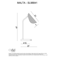 Thumbnail for Malta White and Rattan Table Lamp