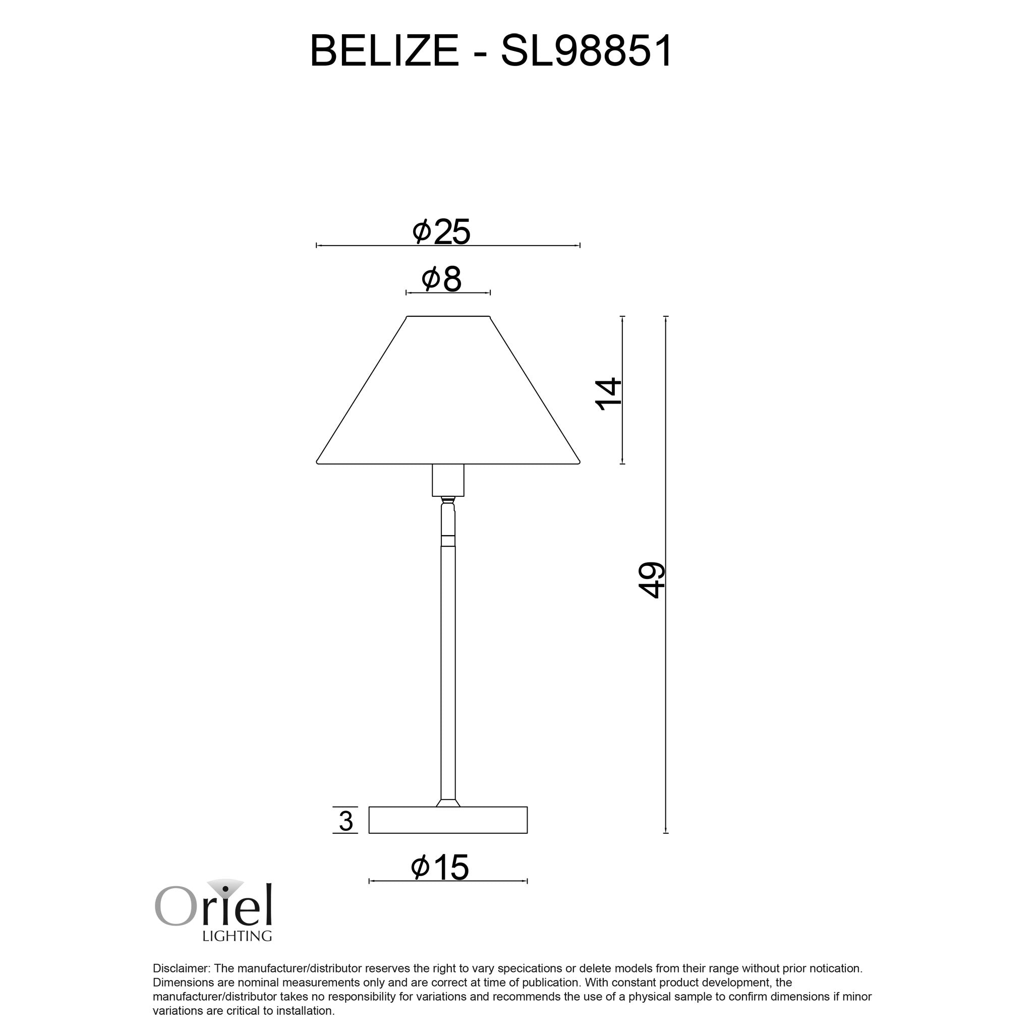 Belize White and Rattan Table Lamp