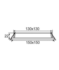 Thumbnail for SLICKTRI: LED Dimmable Ultra Slim Tri-CCT Recessed Downlights (Square)