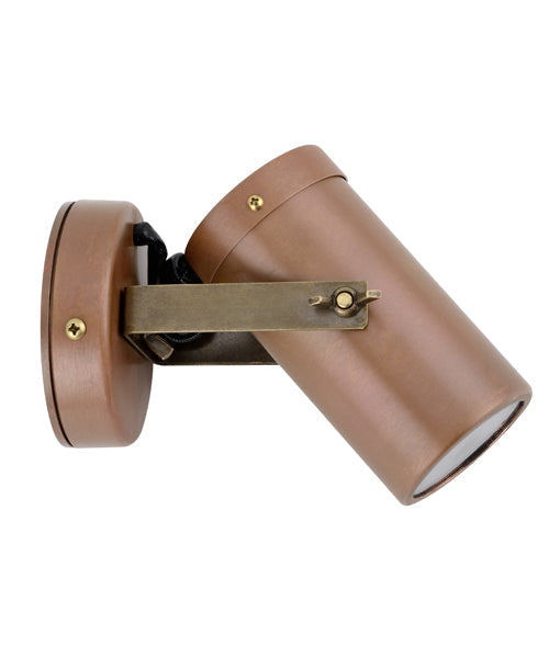 MR16 Exterior Adjustable Head Aged Copper Pillar Spot light IP54