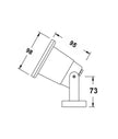 Exterior Surface Mounted Adjustable Pond / Spot Light IP68