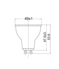 Thumbnail for SMTGU10 LED Smart Dimmable RGB+Tri-CCT GU10 Globe (5W)