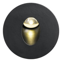 Thumbnail for Snap 3 watt Cool White LED Round Stair Light in Black