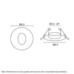 Snap White or Black 3W 4000K Round Stair Light