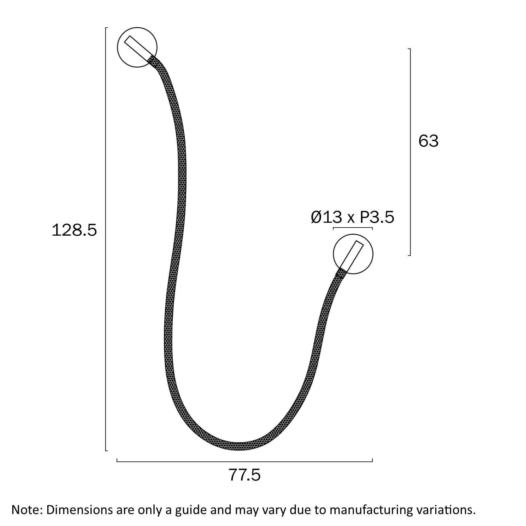 Soke Gun Metal 24W 3000K LED Wall Light