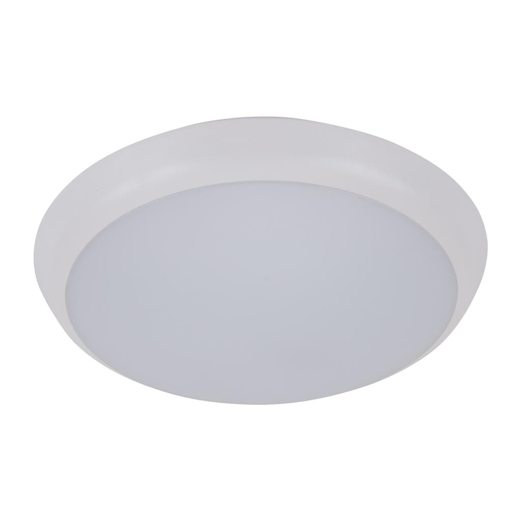 solar 200 round 15w led slimline ceiling light white frame