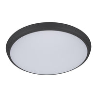 Thumbnail for solar 300 round 25w led slimline ceiling light black frame