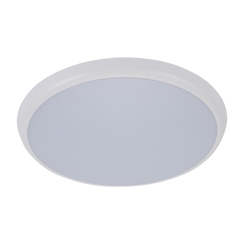 solar 300 round 25w led slimline ceiling light white frame