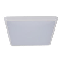 Thumbnail for solar 300 sq square 240v 25w 30cm slimline led ceiling light white frame