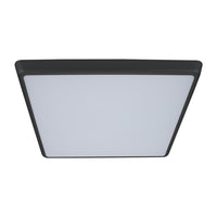 Thumbnail for solar 400 sq square 240v 35w 40cm slimline led ceiling light black frame