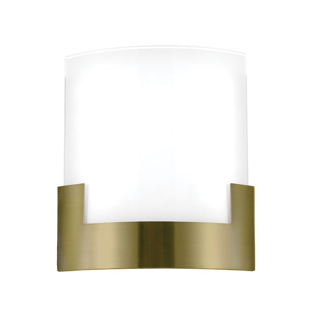 Solita 200mm 12 Watt CCT LED Dimmable Wall Light in Antique Brass