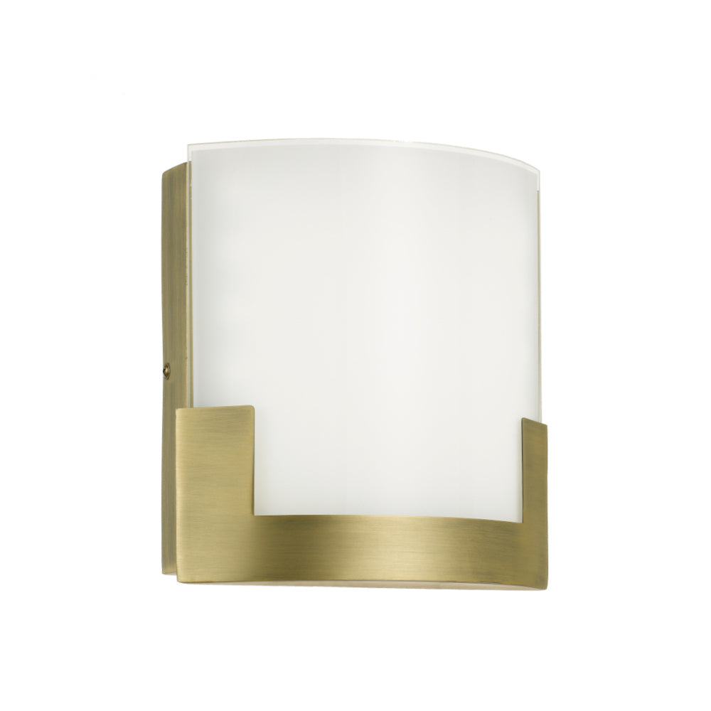Solita 20 Frost with White, Nickel, Black or Antique Brass 12W CCT Dimmable LED Wall Light