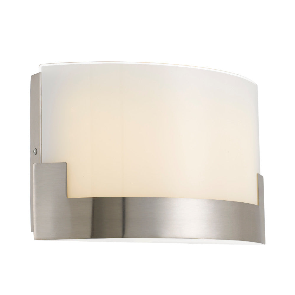 Solita 35 Frost with White, Nickel or Antique Brass 12W CCT Dimmable LED Wall Light